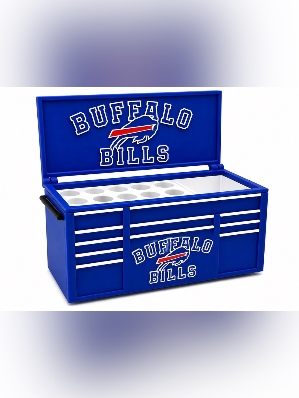 Buffalo Bills Mini Toolbox Pen And Trinket Holder Desk Top Organizer